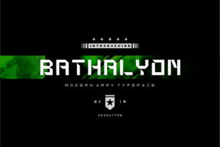 Bathalyon Army: A Modern Display Font for Editorial Identity