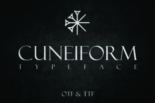 Cuneiform Typeface: Crafting Stories with a Classic Display Font