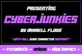 Cyberjunkies: A Futuristic Display Font for Editorial Edge