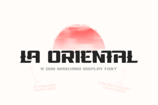 La Oriental: A Bold Display Font for Dramatic Branding