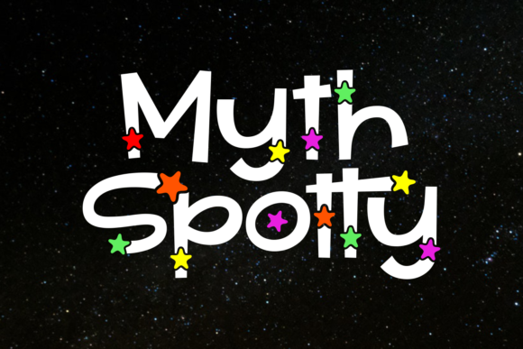 Myth Spotty: A Sparkling Display Font for Digital Design