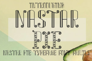 Nastar Pie: A Bold Display Font for Distinctive Editorial Design