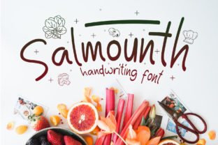 Salmounth: The Handwritten Font for Your Creative Product Designs