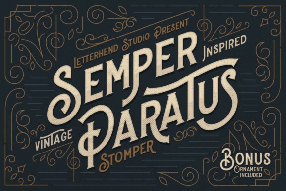 Stomper: A Vintage Display Font for Classic Campaigns