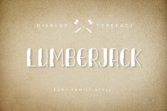 The Lumberjack Font: A Classic Vintage Display Typeface for Digital Design