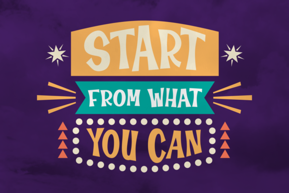 The Start from What You Can Font for Editorial Character